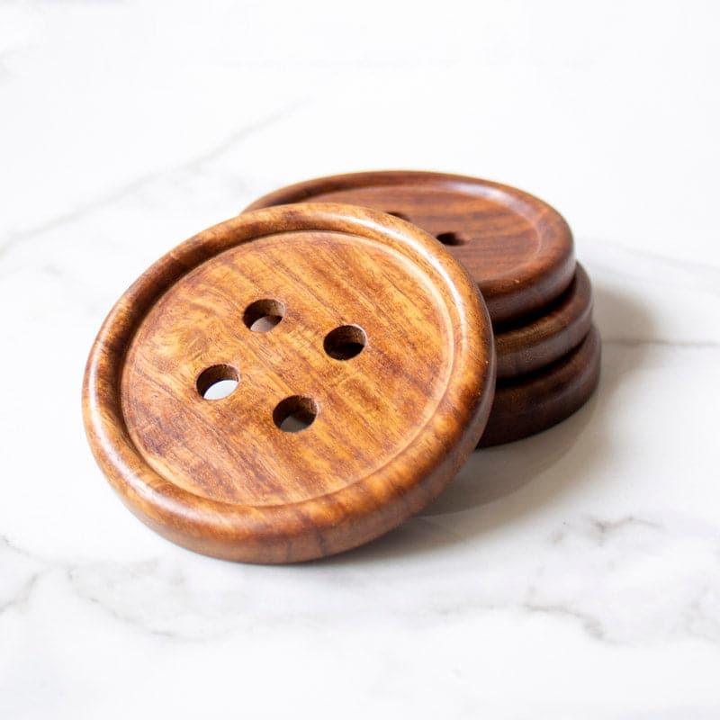 Buy Button Coaster - Set Of Four Coasters from Vaaree