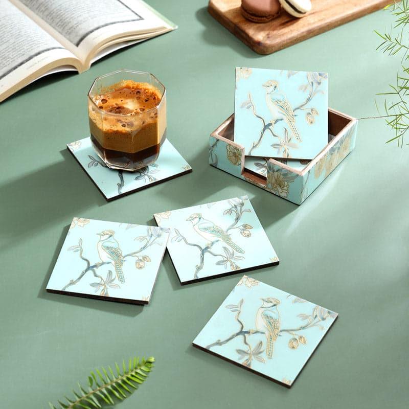 Buy Chroma Floral Coaster - Set Of Six Coasters from Vaaree