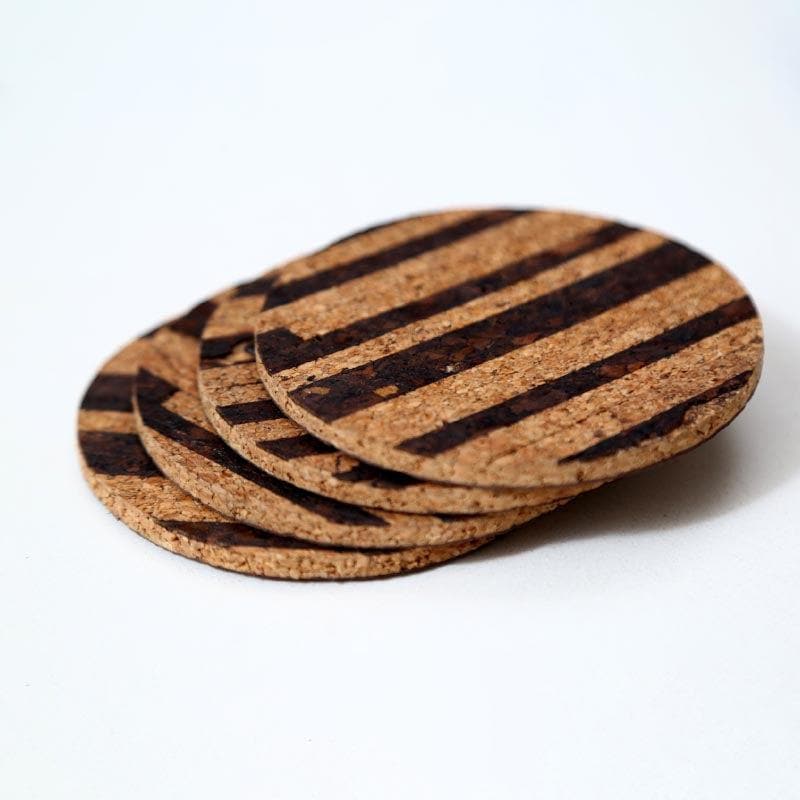 Coaster - Coastal Cork Coaster - Set Of Four