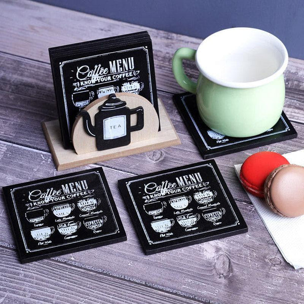 Buy Coffee Break Coaster - Set Of Six Coasters from Vaaree