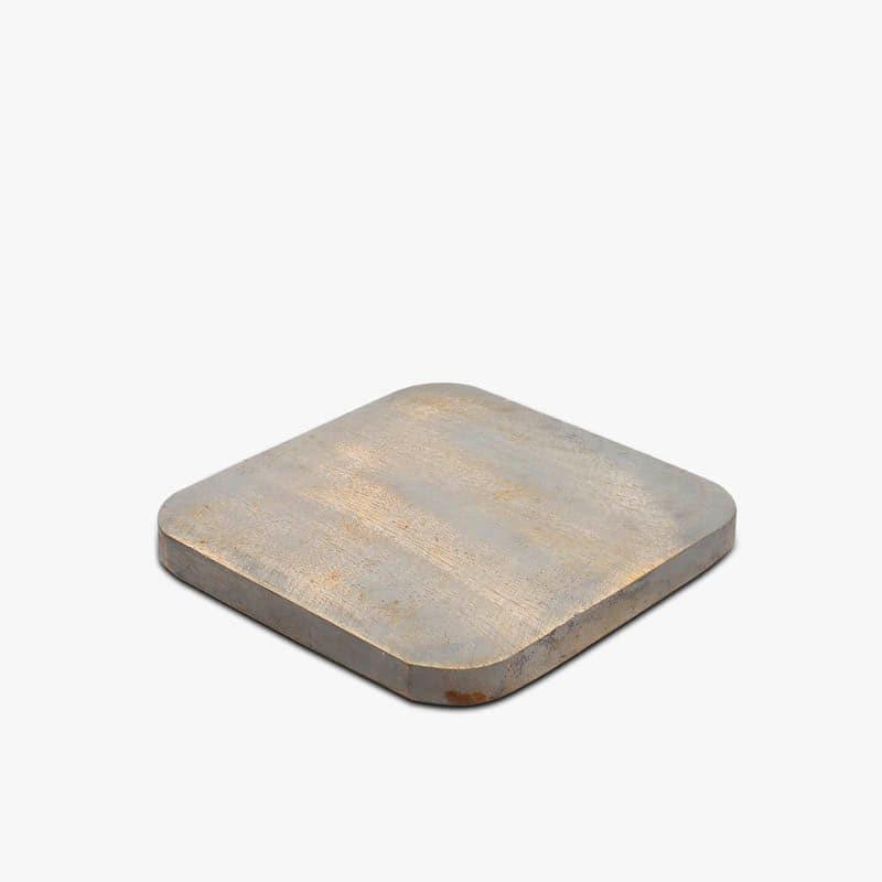 Buy Curved Distressed Wood Coaster - Set Of Four Coasters from Vaaree