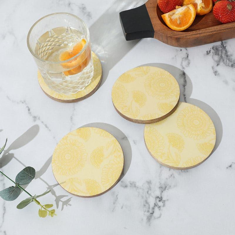 Buy Daiyu Mangowood Coasters - Set Of Four Coasters from Vaaree