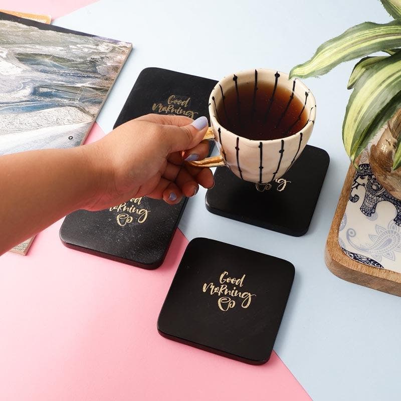 Buy Early Morning Vibes Coaster - Set Of Four Coasters from Vaaree