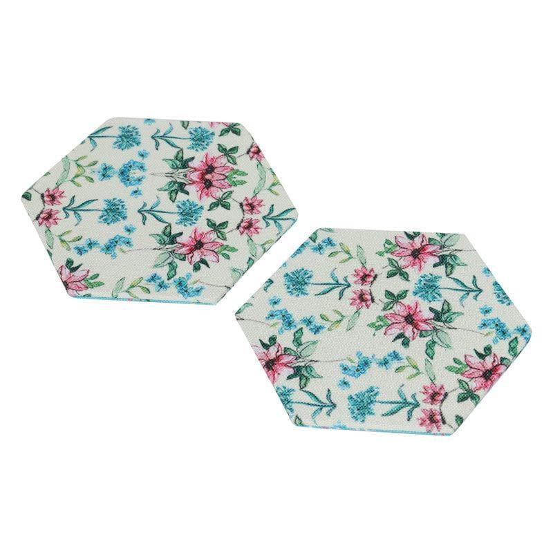 Coaster - Elif Hexa Canvas Coaster - Set Of Two