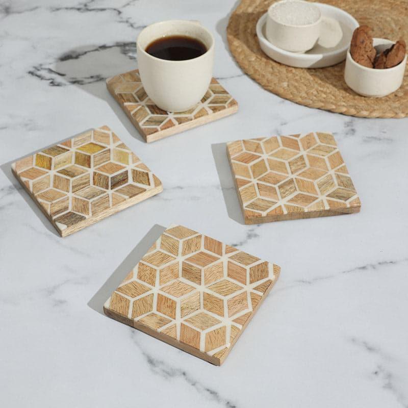 Coaster - Fausta Mangowood Coaster - Set Of Four