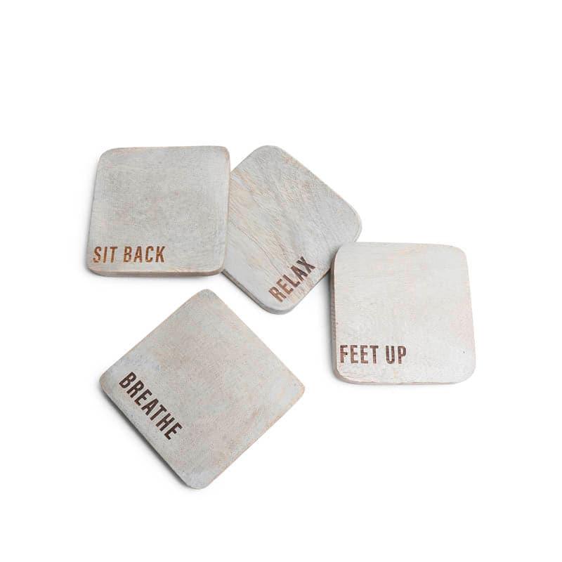 Buy Feet Up Coaster - Set Of Four Coasters from Vaaree