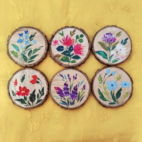 Coaster - Grace Bloom Coaster - Set Of Six