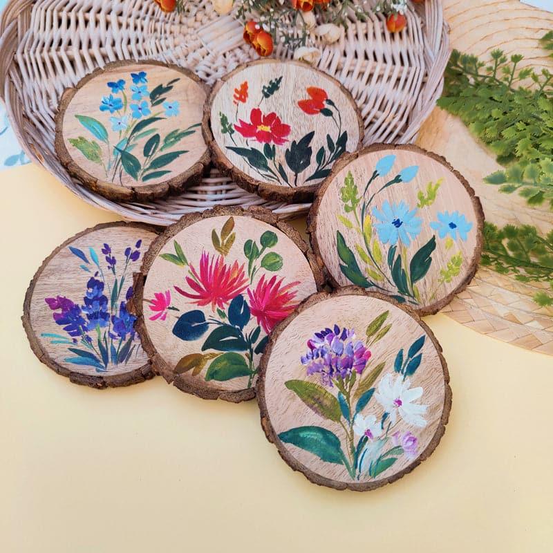 Coaster - Grace Bloom Coaster - Set Of Six