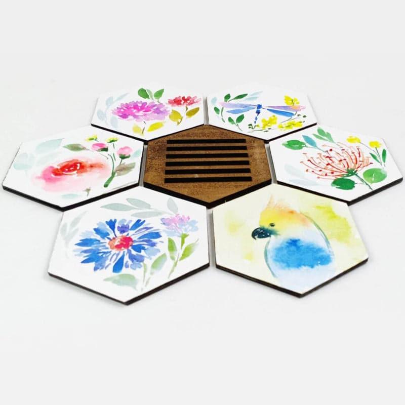 Coaster - Gracia Blossom Coaster - Set Of Six