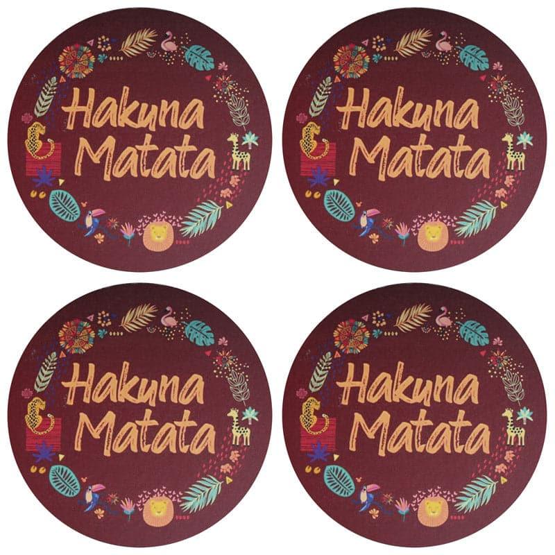 Buy Hakuna Matata Coaster - Set Of Four Coasters from Vaaree