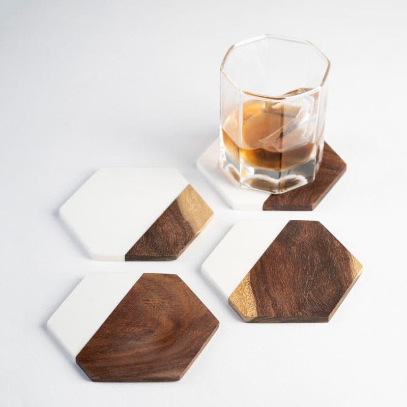 Buy Hexamap Coaster - Set Of Four Coasters from Vaaree