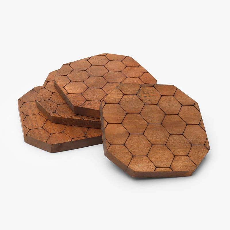 Buy Honeycomb Coaster - Set Of Four Coasters from Vaaree