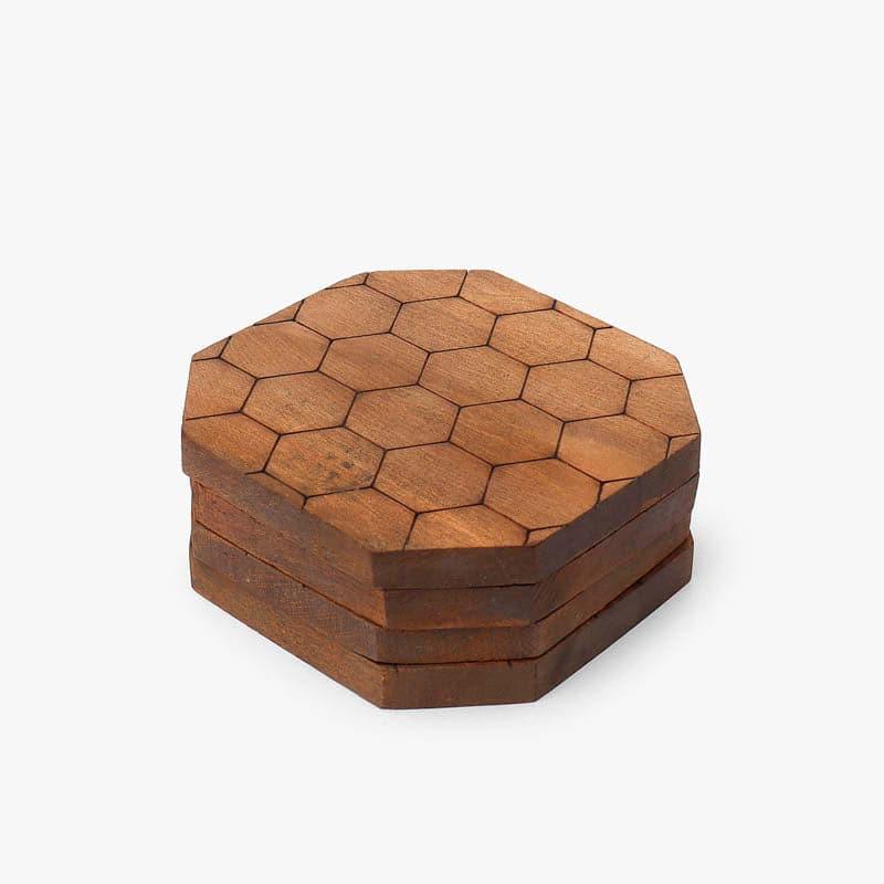 Buy Honeycomb Coaster - Set Of Four Coasters from Vaaree