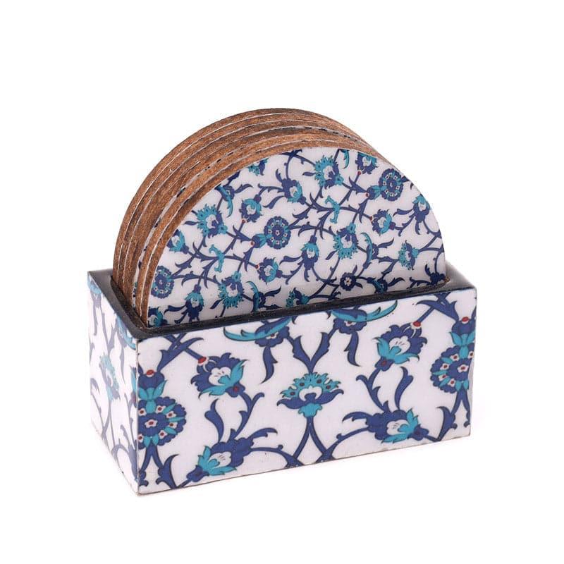 Buy Indigo Spread Coaster - Set Of Six Coasters from Vaaree