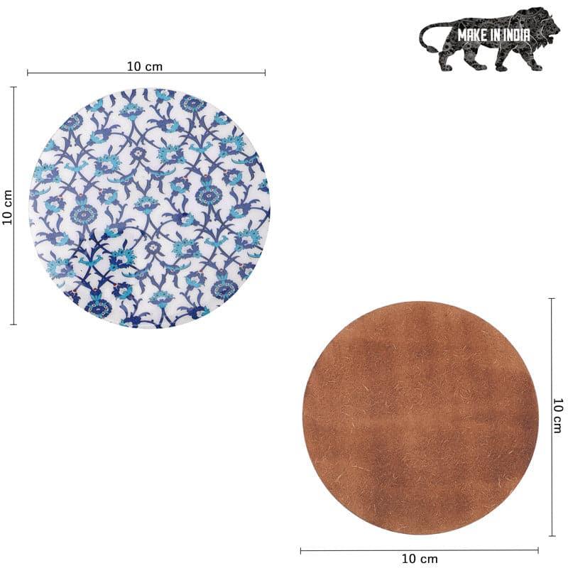 Buy Indigo Spread Coaster - Set Of Six Coasters from Vaaree