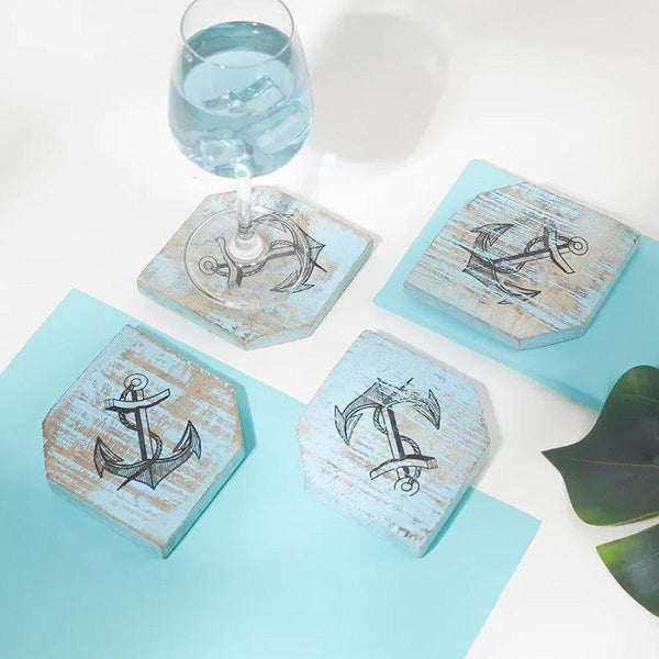 Buy Marine Anchor Coaster - Set Of Four Coasters from Vaaree