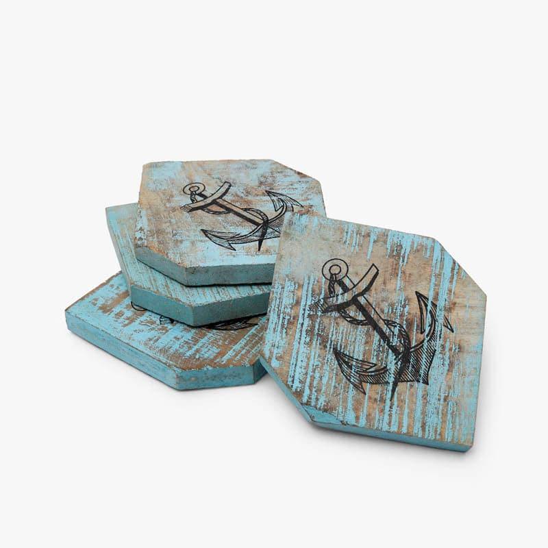 Buy Marine Anchor Coaster - Set Of Four Coasters from Vaaree