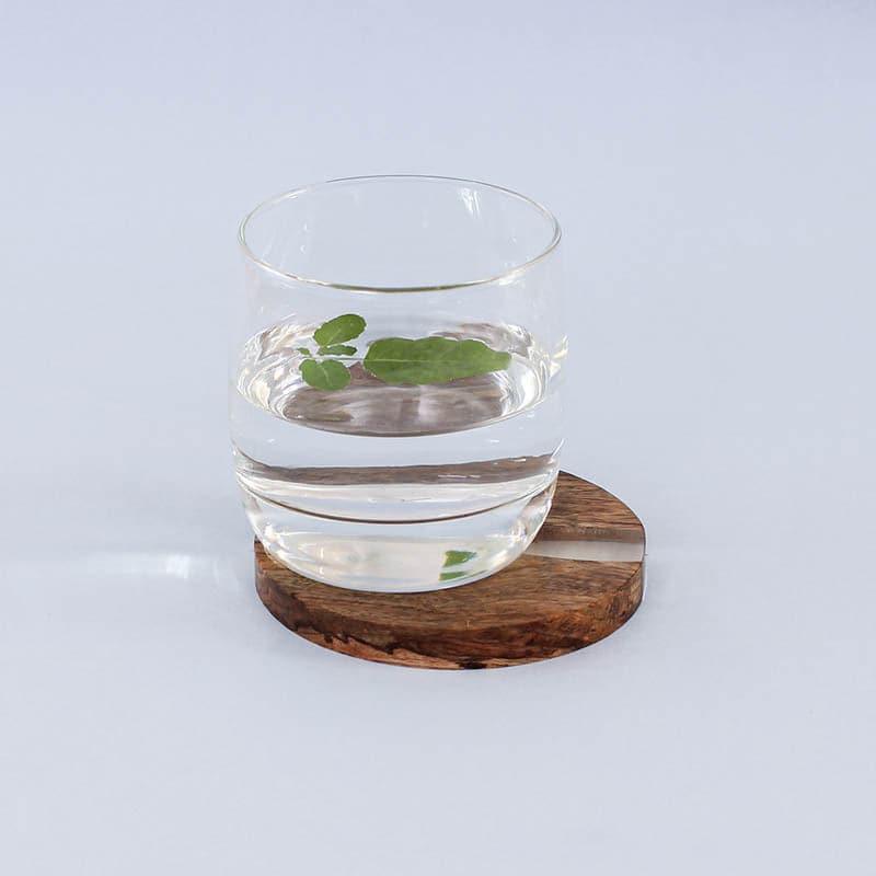 Buy Mesigo Wooden Coaster - Set Of Four Coasters from Vaaree