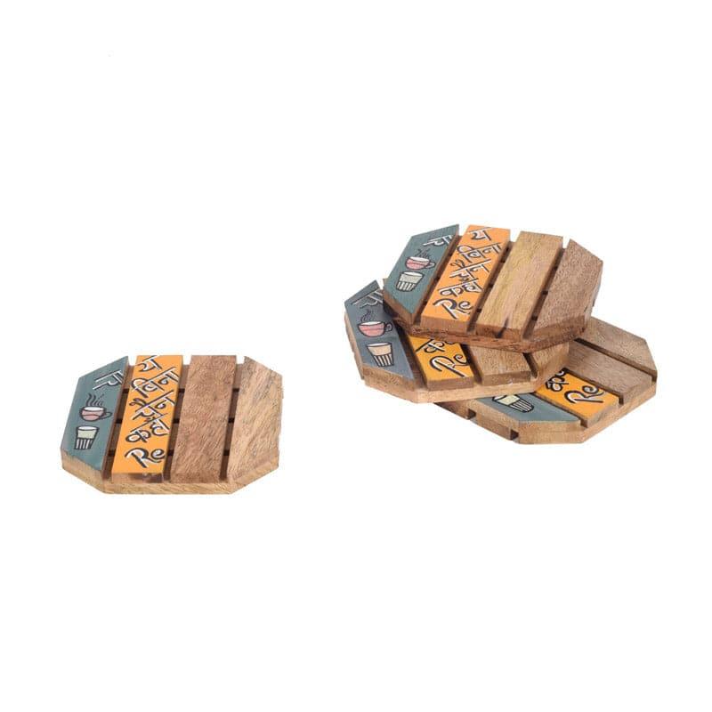 Coaster - Mikhaya Wooden Coaster - Set Of Four