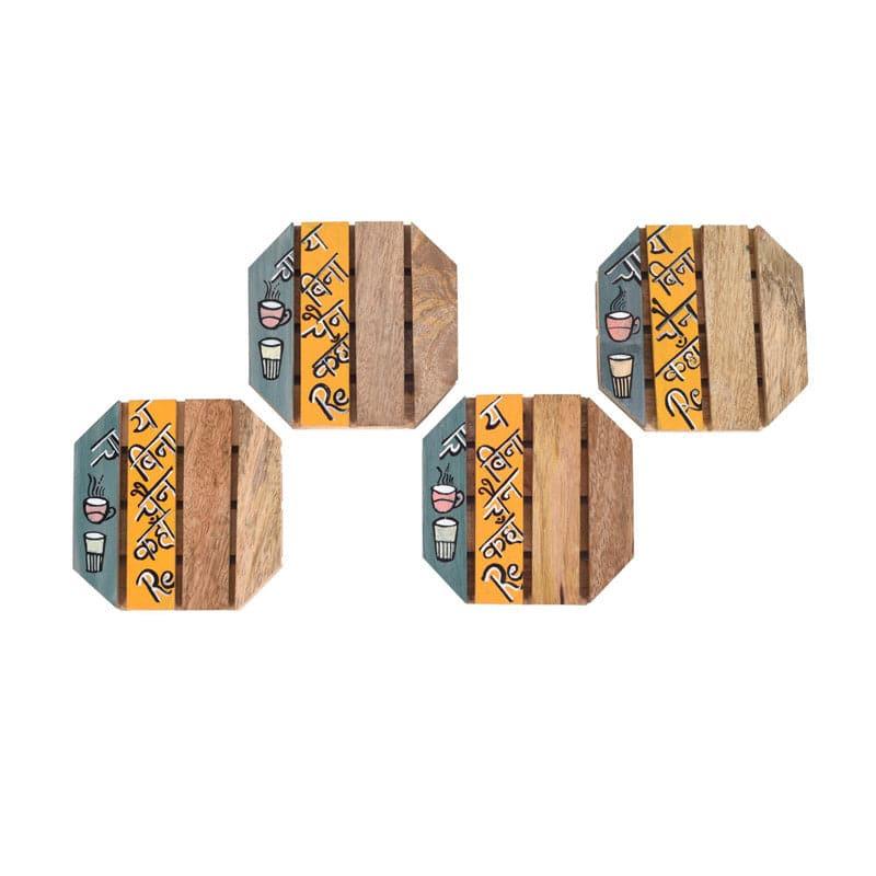 Coaster - Mikhaya Wooden Coaster - Set Of Four