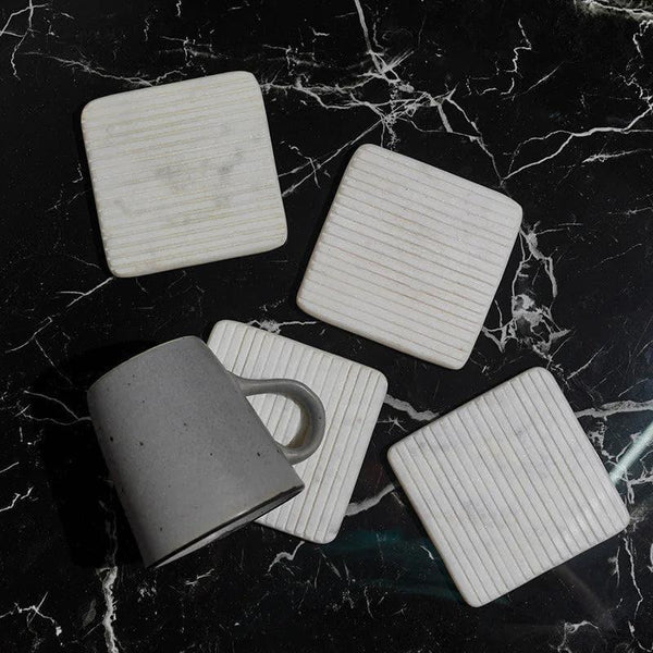 Buy Mirage Marble Coaster - Set Of Four Coasters from Vaaree