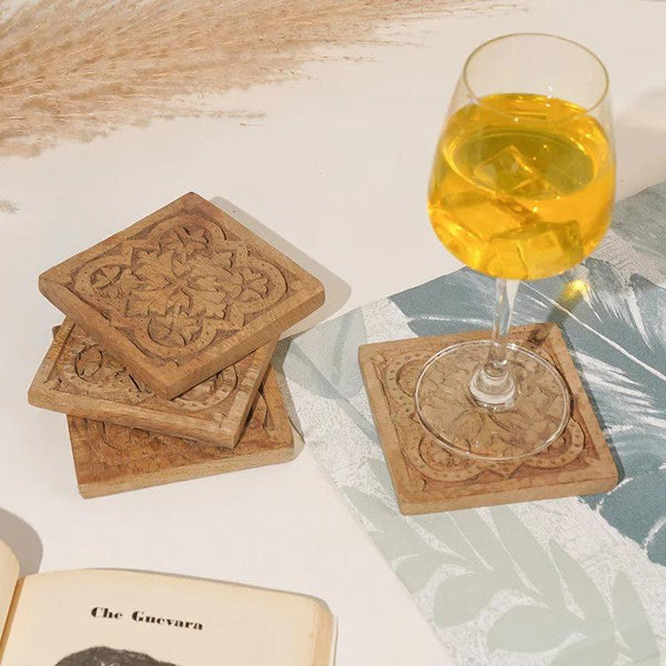 Buy Mughal Magic Coaster - Set Of Four Coasters from Vaaree