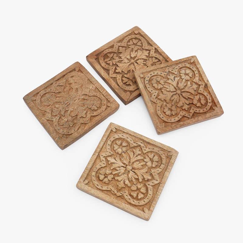 Buy Mughal Magic Coaster - Set Of Four Coasters from Vaaree