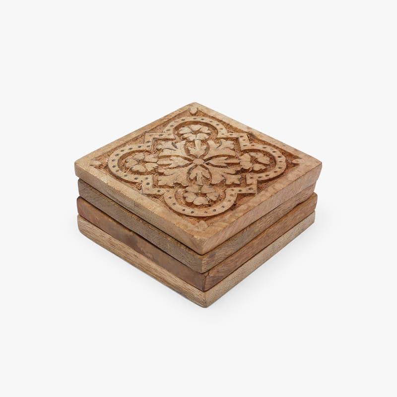 Buy Mughal Magic Coaster - Set Of Four Coasters from Vaaree