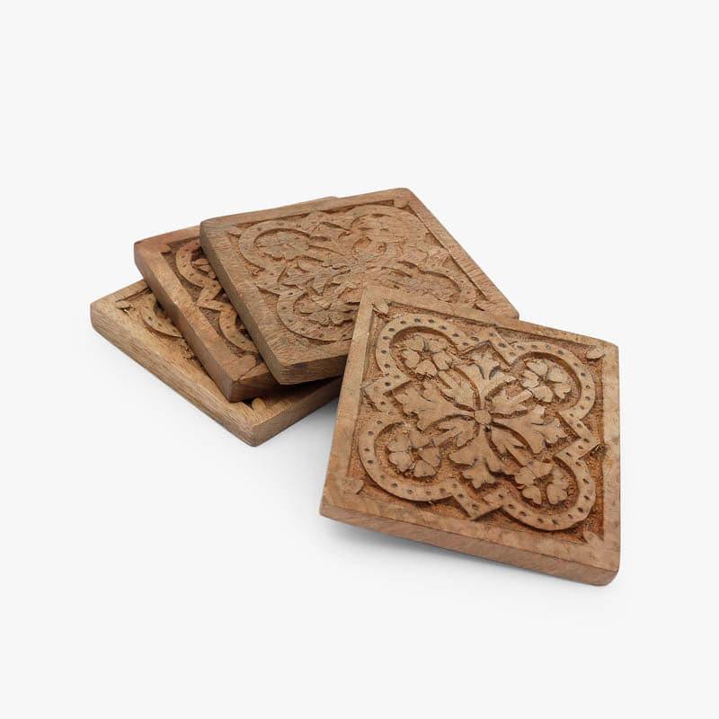 Buy Mughal Magic Coaster - Set Of Four Coasters from Vaaree