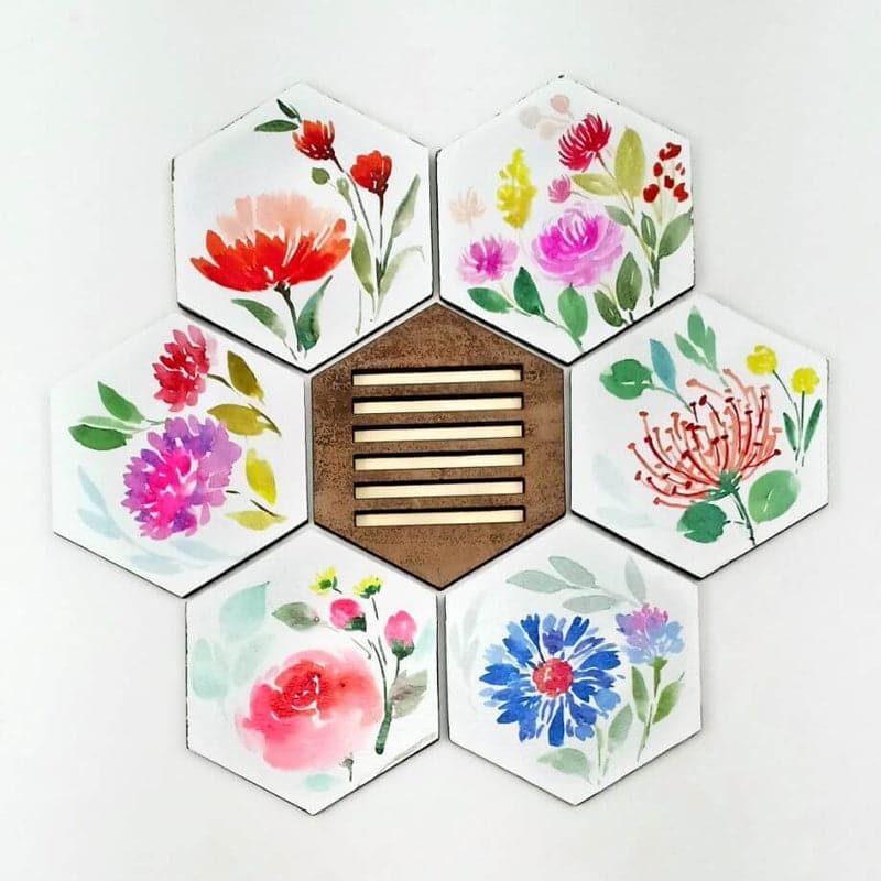 Coaster - Neju Bloom Coaster - Set Of Six