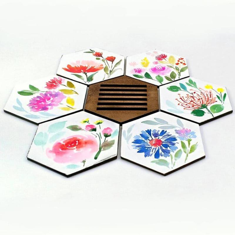 Coaster - Neju Bloom Coaster - Set Of Six