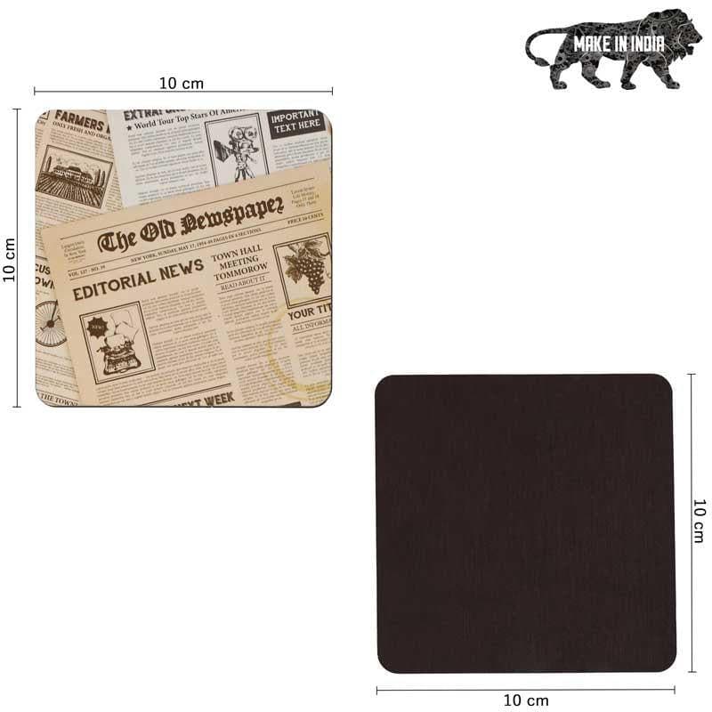 Coaster - Newspaper Edit Coaster - Set Of Four