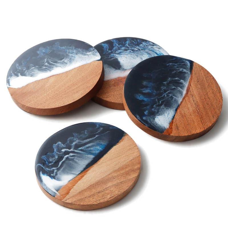 Buy Ocean Current Coaster - Set Of Four Coasters from Vaaree