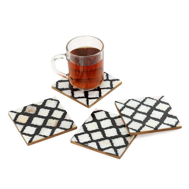 Buy Pearlo Pita Coaster - Set Of Four Coasters from Vaaree