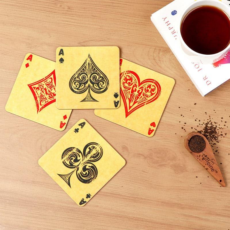 Coaster - Playing Cards Coaster - Set Of Four