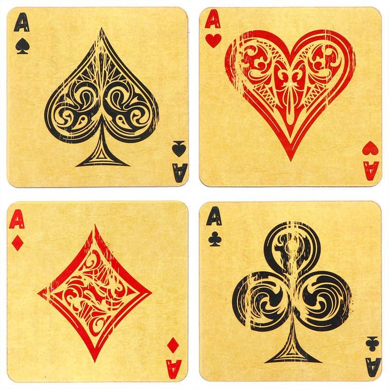 Coaster - Playing Cards Coaster - Set Of Four