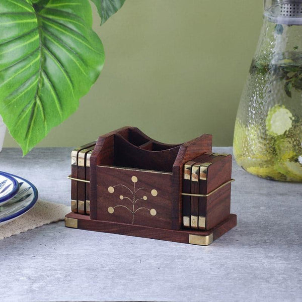 Buy Coaster - Prida Wooden Coaster - Set Of Six at Vaaree online