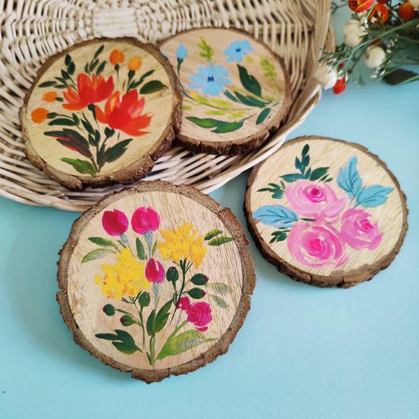 Coaster - Pruna Floral Coaster - Set Of Four