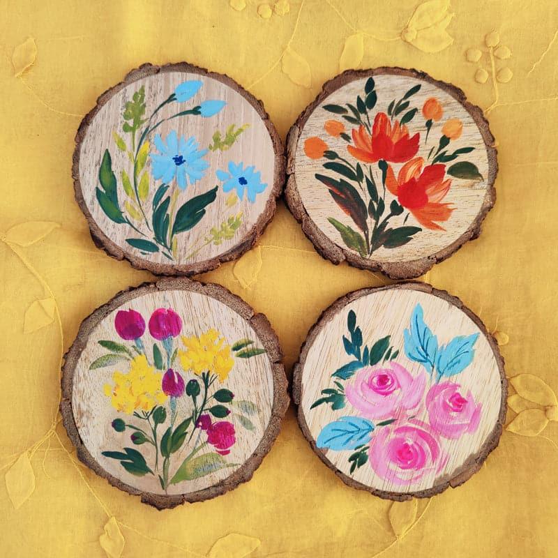 Coaster - Pruna Floral Coaster - Set Of Four