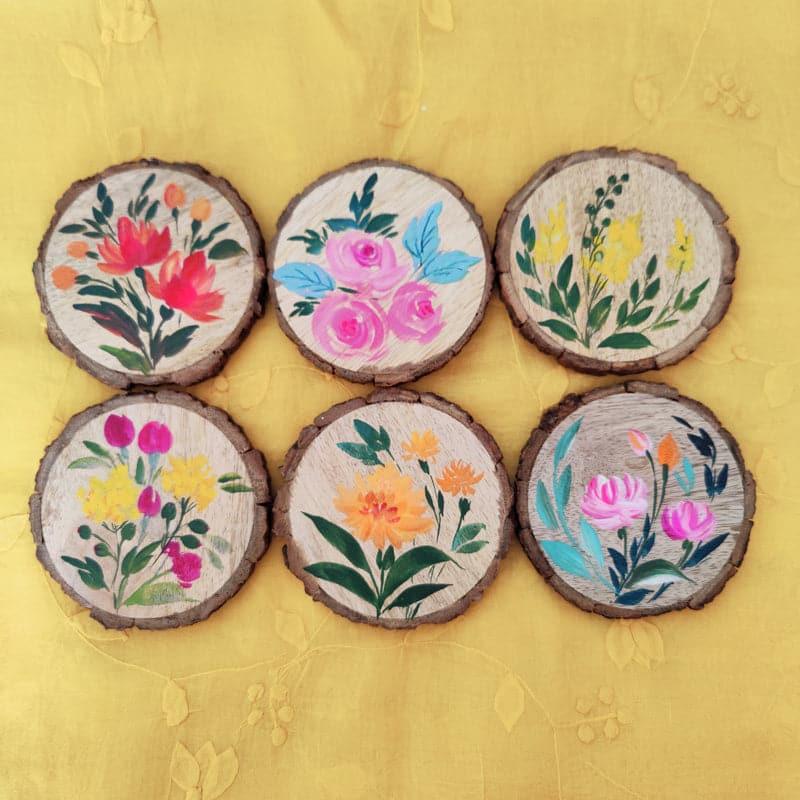 Coaster - Refo Bloom Coaster - Set Of Six