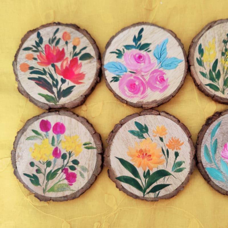 Buy Refo Bloom Coaster - Set Of Six Coasters from Vaaree