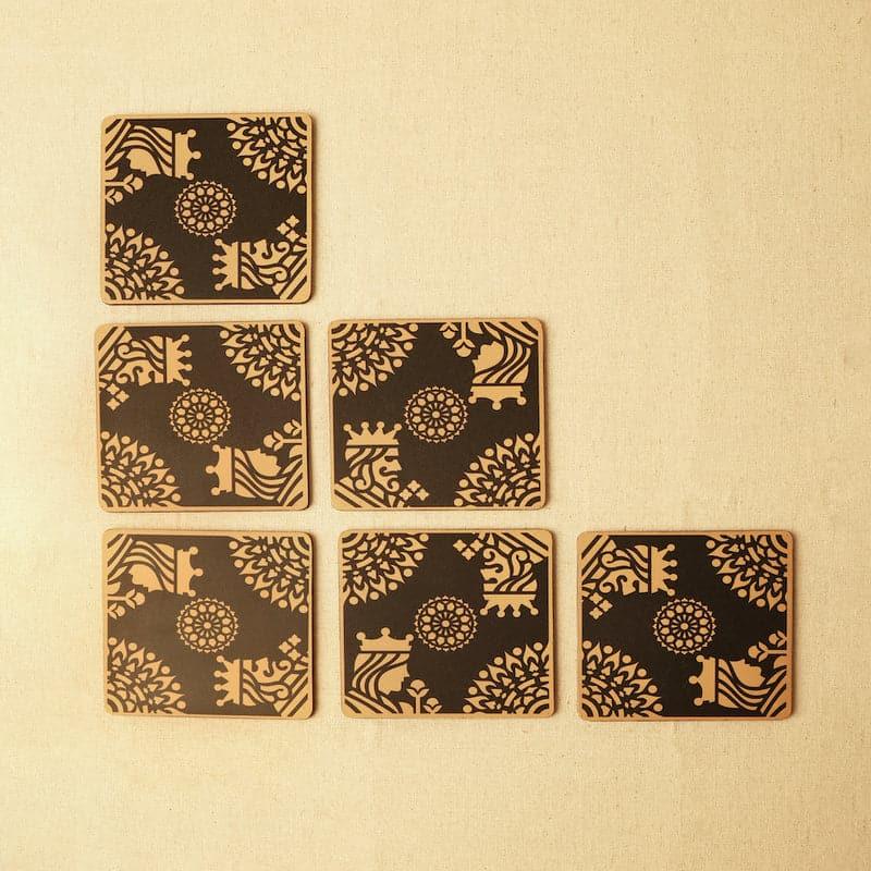 Buy Regal Gala Coaster - Set Of Six Coasters from Vaaree