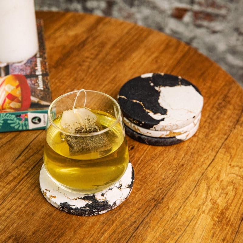 Buy Resin Groove Coaster - Set Of Four Coasters from Vaaree