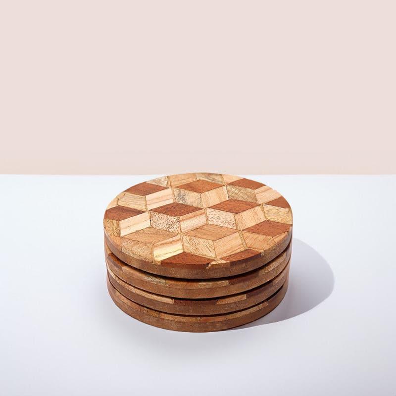 Buy Rhombus Rally Coaster - Set Of Four Coasters from Vaaree