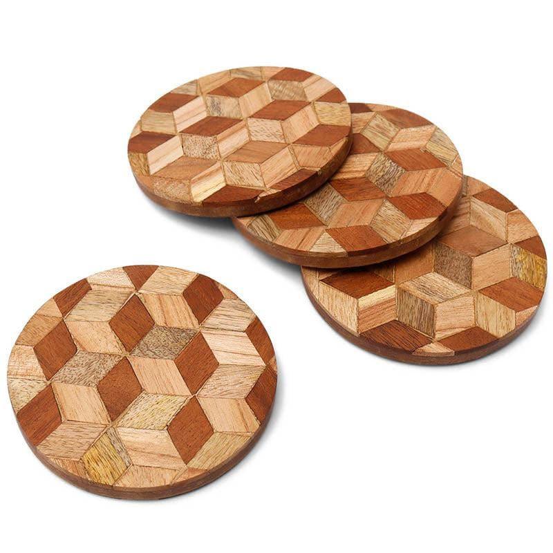 Buy Rhombus Rally Coaster - Set Of Four Coasters from Vaaree