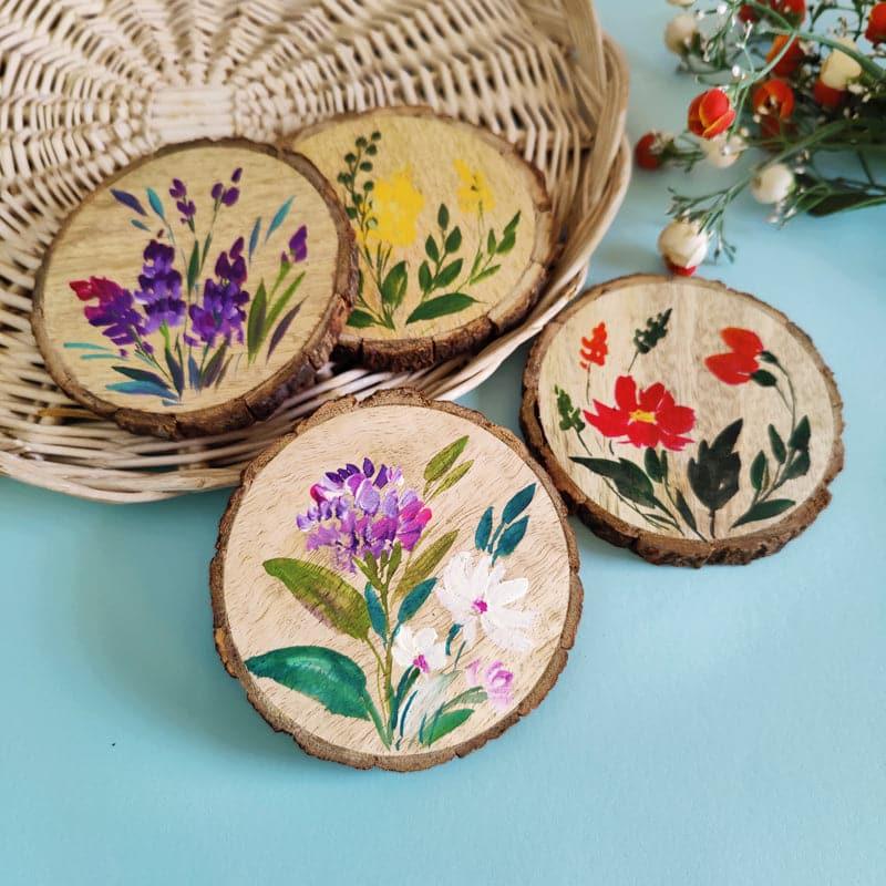 Buy Rivera Bloom Coaster - Set Of Four Coasters from Vaaree