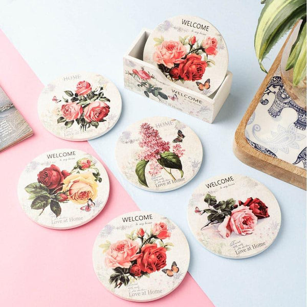 Coaster - Rosa Blast Coaster - Set Of Six