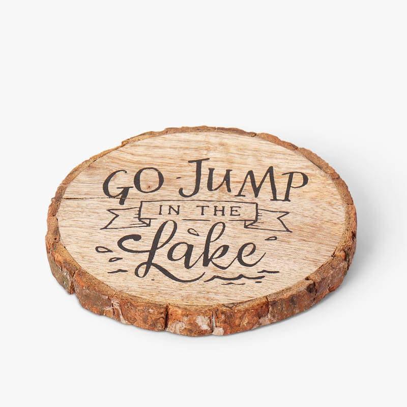 Coaster - Rustic Scripted Coaster - Set Of Four