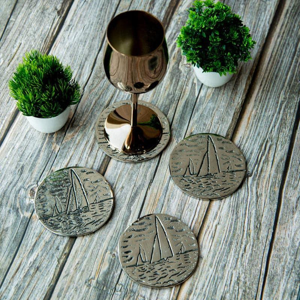 Buy Set Sail Coaster - Set Of Four Coasters from Vaaree