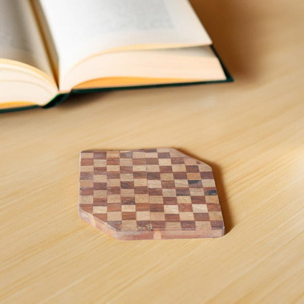 Coaster - Timber Grid Coaster - Set Of Four